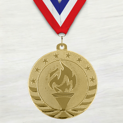Medalla de Metal de Victoria de 2" con cinta MDL500